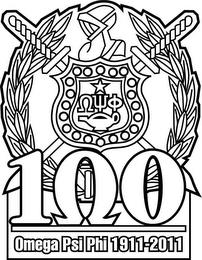 1 0 OMEGA PSI PHI 1911-2011 trademark