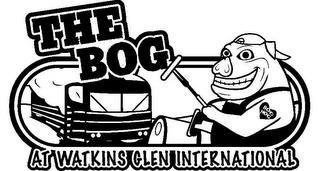 THE BOG AT WATKINS GLEN INTERNATIONAL BOG HOG trademark