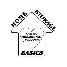 HOME STORAGE BASICS QUALITY PREPAREDNESS PRODUCTS trademark