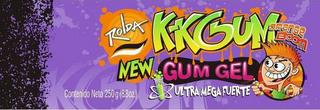 ROLDA K-KGUM ORANGE BOOM NEW GUM GEL ULTRA MEGA FUERTE CONTENIDO NETO 250 G (8.8OZ.) trademark