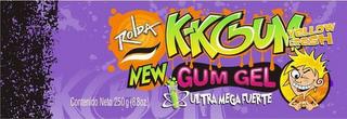 ROLDA K-KGUM YELLOW CRASH NEW GUM GEL ULTRA MEGA FUERTE CONTENIDO NETO 250 G (8.8OZ.) trademark