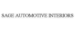 SAGE AUTOMOTIVE INTERIORS trademark