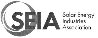 SEIA SOLAR ENERGY INDUSTRIES ASSOCIATION trademark