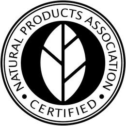 · NATURAL PRODUCTS ASSOCIATION · CERTIFIED trademark