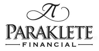 PARAKLETE FINANCIAL trademark