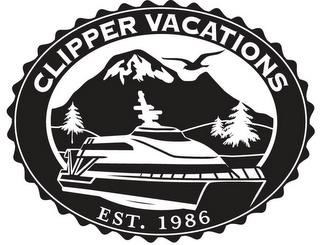 CLIPPER VACATIONS EST. 1986 trademark