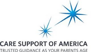 CARE SUPPORT OF AMERICA TRUSTED GUIDANCE AS YOUR PARENTS AGE trademark