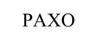 PAXO trademark