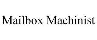 MAILBOX MACHINIST trademark