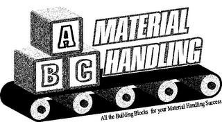 ABC MATERIAL HANDLING ALL THE BUILDING BLOCKS FOR YOUR MATERIAL HANDLING SUCCESS trademark