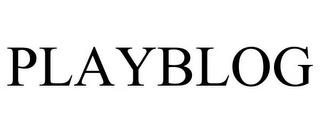 PLAYBLOG trademark