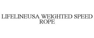 LIFELINEUSA WEIGHTED SPEED ROPE trademark