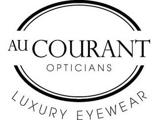 AU COURANT OPTICIANS LUXURY EYEWEAR trademark