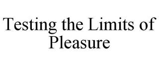 TESTING THE LIMITS OF PLEASURE trademark