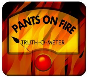 PANTS ON FIRE TRUTH-O-METER trademark