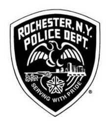 ROCHESTER N.Y. POLICE DEPT. SERVING WITH PRIDE trademark