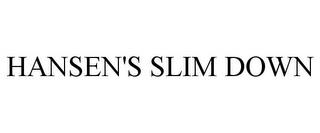 HANSEN'S SLIM DOWN trademark