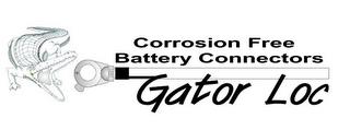 GATOR LOC CORROSION FREE BATTERY CONNECTORS trademark