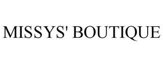 MISSYS' BOUTIQUE trademark