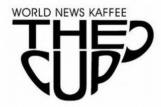 WORLD NEWS KAFFEE THE CUP trademark