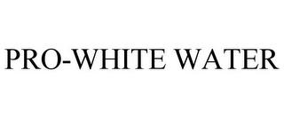 PRO-WHITE WATER trademark