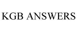 KGB ANSWERS trademark