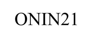 ONIN21 trademark