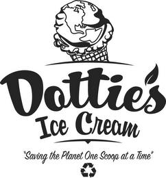 DOTTIE'S ICE CREAM "SAVING THE PLANET ONE SCOOP AT A TIME" trademark