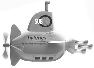 SUBQ HYLENEX RECOMBINANT (HYALURONIDASE HUMAN INJECTION) trademark