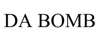 DA BOMB trademark