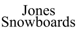 JONES SNOWBOARDS trademark