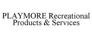 PLAYMORE RECREATIONAL PRODUCTS & SERVICES trademark