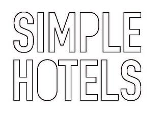 SIMPLE HOTELS trademark