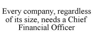 EVERY COMPANY, REGARDLESS OF ITS SIZE, NEEDS A CHIEF FINANCIAL OFFICER trademark