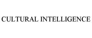 CULTURAL INTELLIGENCE trademark