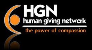 HGN HUMAN GIVING NETWORK THE POWER OF COMPASSION trademark