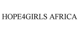 HOPE4GIRLS AFRICA trademark