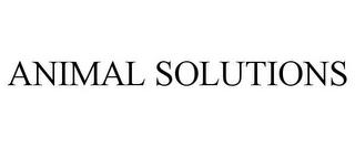 ANIMAL SOLUTIONS trademark