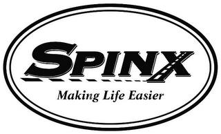 SPINX MAKING LIFE EASIER trademark