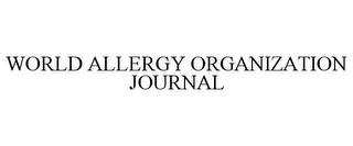 WORLD ALLERGY ORGANIZATION JOURNAL trademark