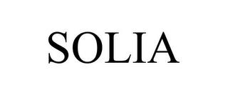 SOLIA trademark