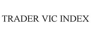 TRADER VIC INDEX trademark