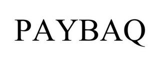 PAYBAQ trademark