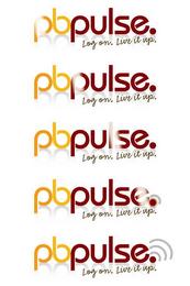 PBPULSE. LOG ON. LIVE IT UP. trademark