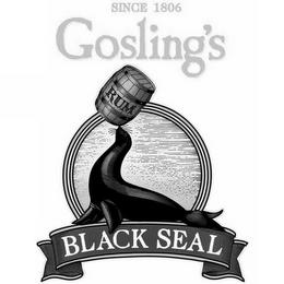 BLACK SEAL GOSLING'S RUM SINCE 1806 trademark