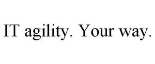 IT AGILITY. YOUR WAY. trademark