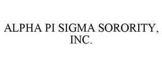 ALPHA PI SIGMA SORORITY, INC. trademark