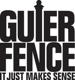 GUIER FENCE IT JUST MAKES SENSE trademark