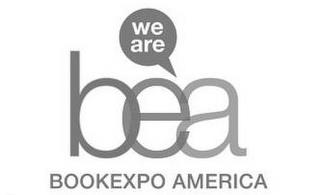 WE ARE BEA BOOKEXPO AMERICA trademark