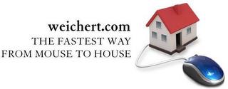 WEICHERT.COM THE FASTEST WAY FROM MOUSE TO HOUSE trademark